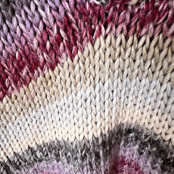 EDC by Esprit Sweater Womens Size M/8 Colorful Neutral Wool Blend Shawl Neckline - Picture 12 of 16